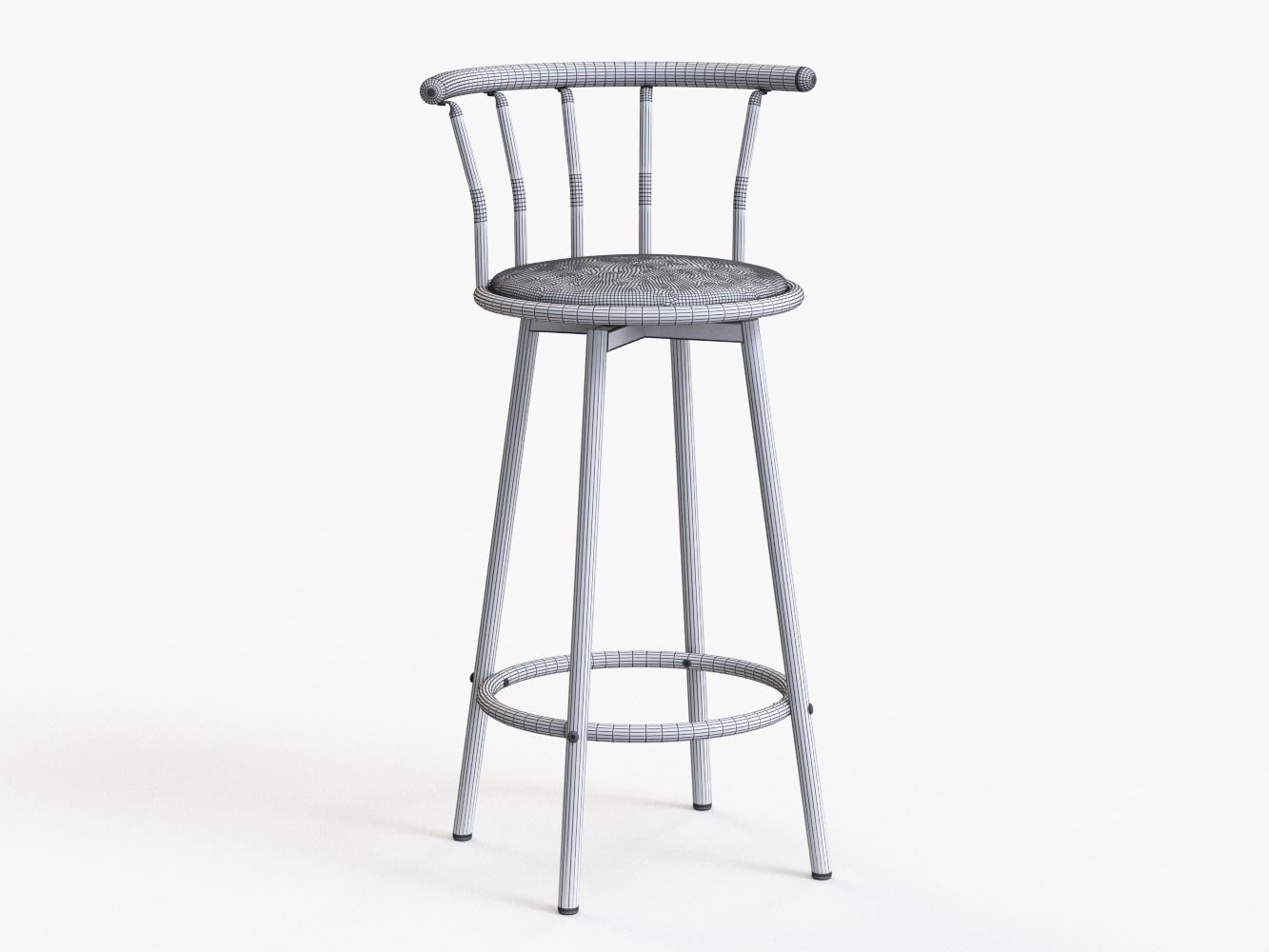 Bar Stool 3D model_8