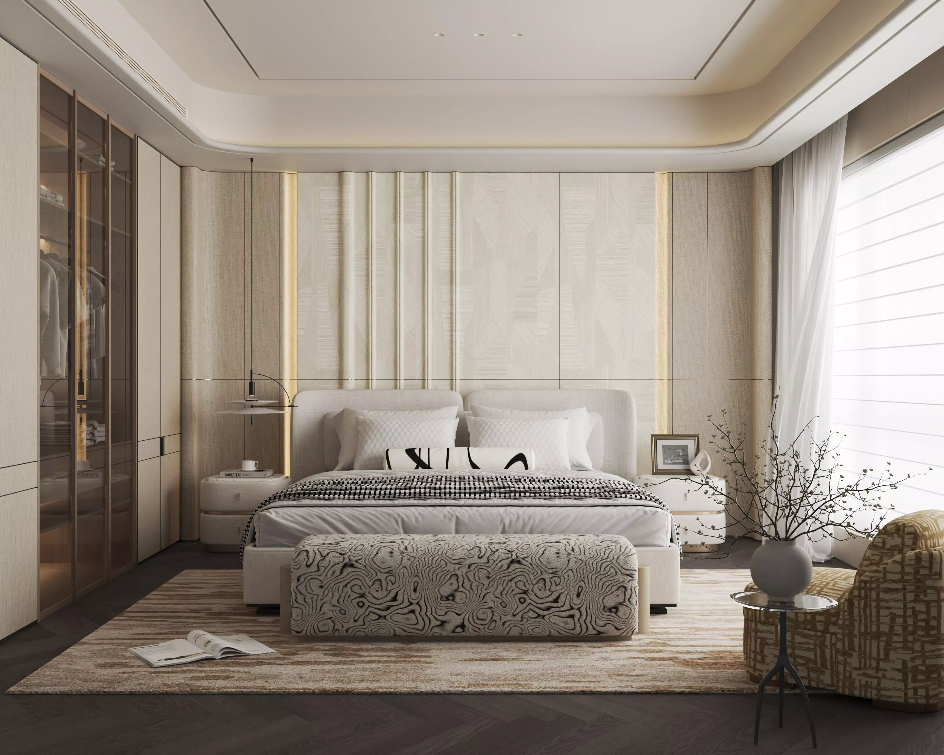 Bedroom interior scenes 3D model