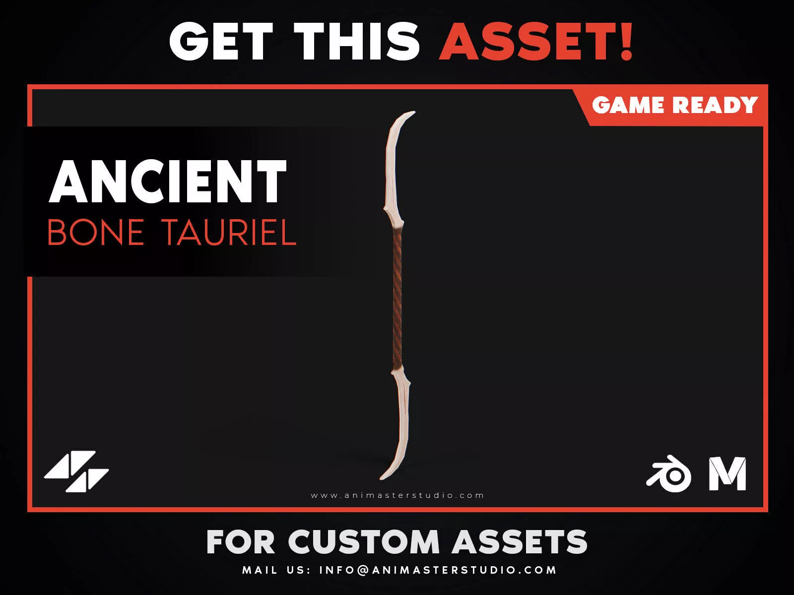 Ancient Bone Tauriel Low-poly 3D model