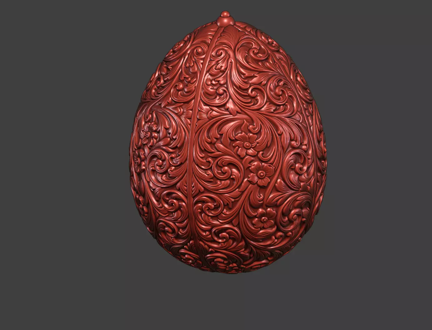 Baroque Ornamental Easter Egg Jewelry Decor Faberge 3D print model