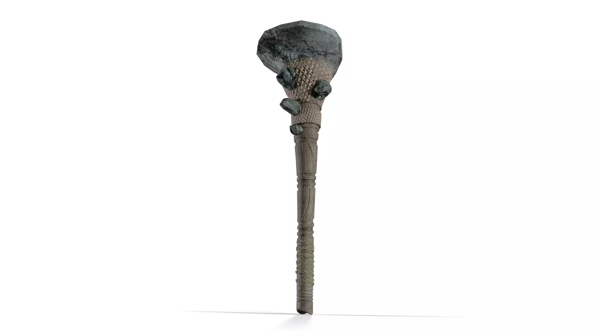 Primitive Stone War Axe Low-poly 3D model
