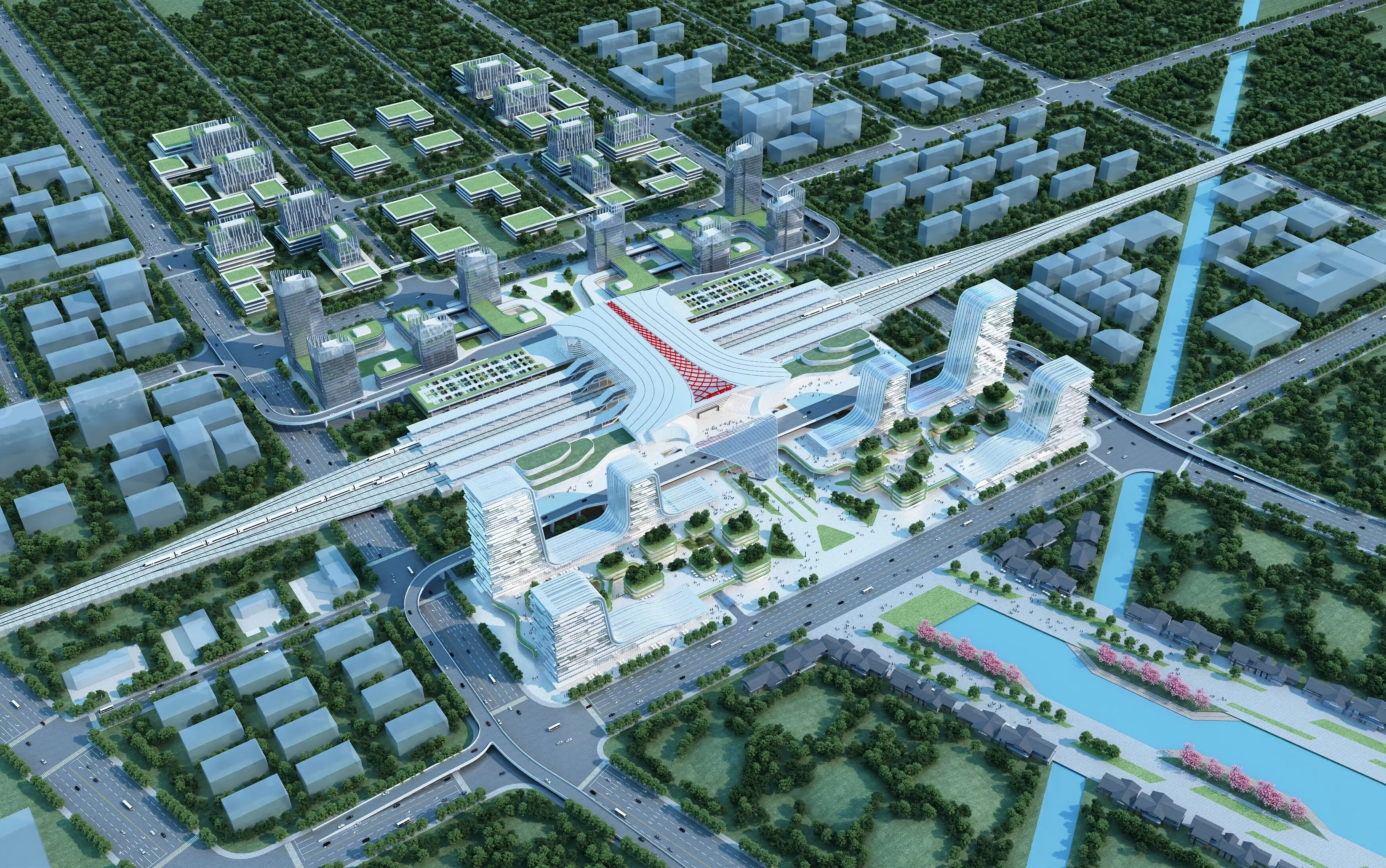 railway station 3D model