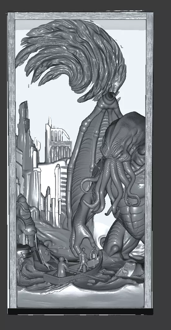 Cthulhu Book nook 230 mm hight 3D print model