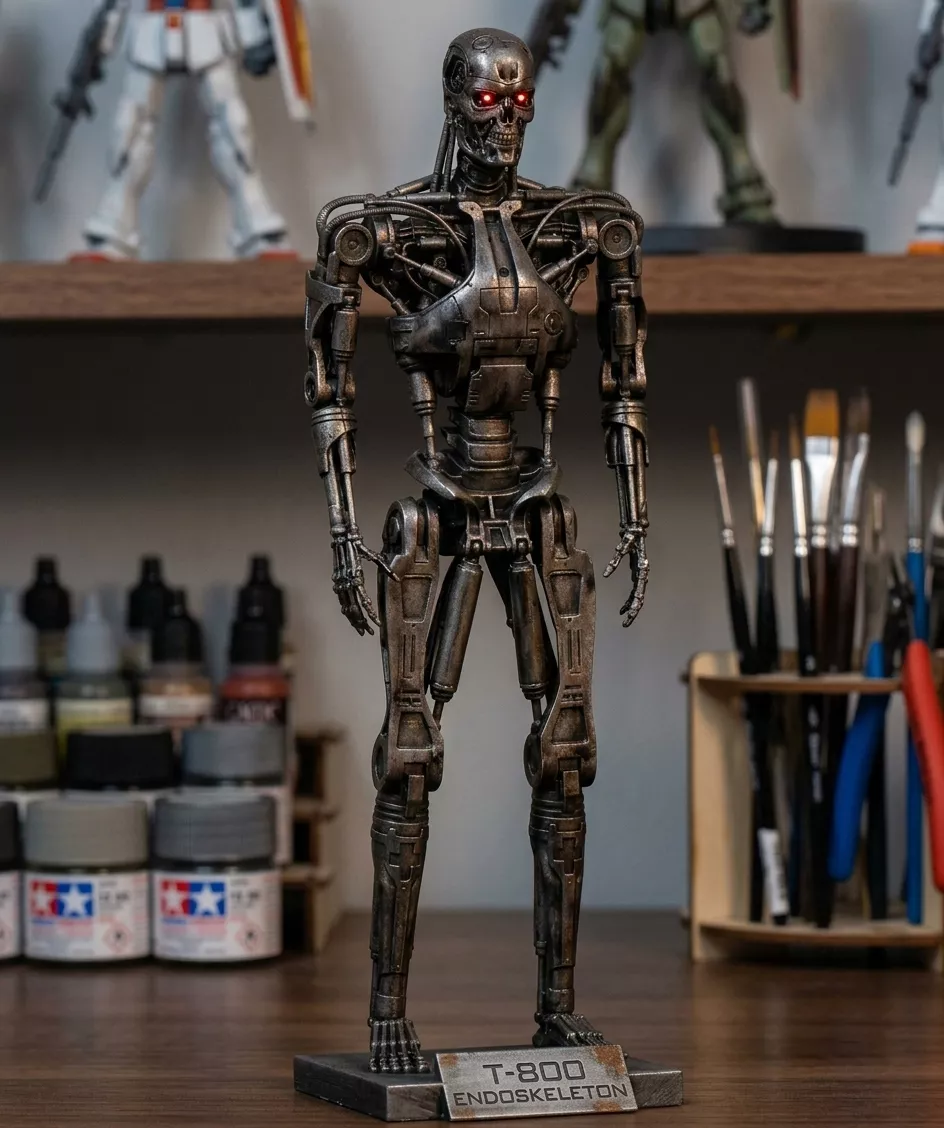 Terminator T800 Salvation Endoskeleton Pose 1 3D print model