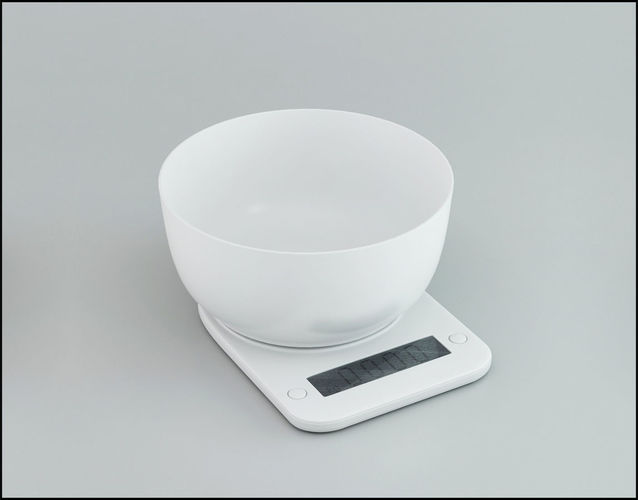 Kitchen scales 3D model