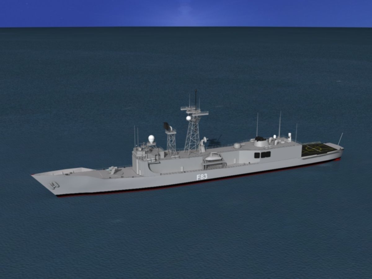 Spanish Frigate Numancia F83 3D model_6