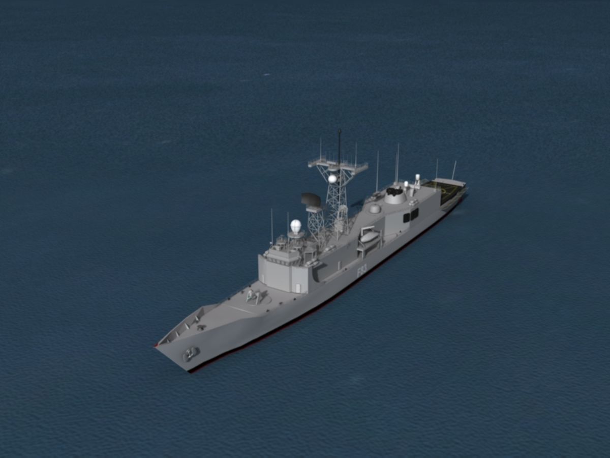 Spanish Frigate Numancia F83 3D model_7