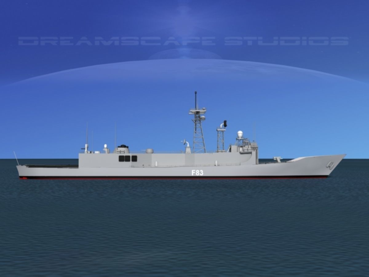Spanish Frigate Numancia F83 3D model_1