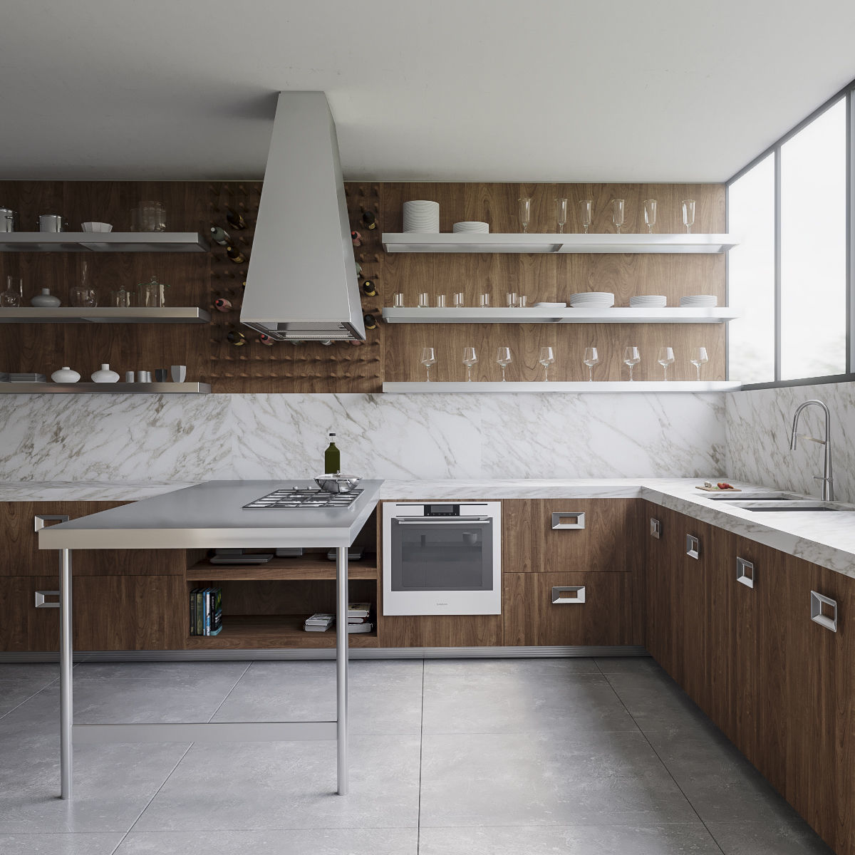 Kitchen Barrique Icon Book 3D model_1