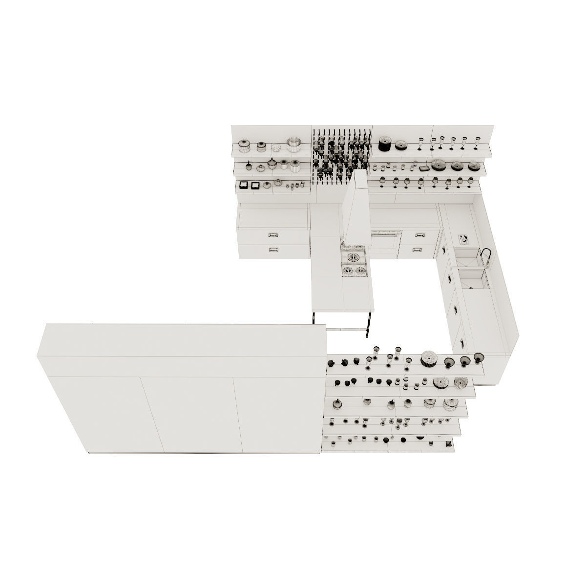 Kitchen Barrique Icon Book 3D model_5