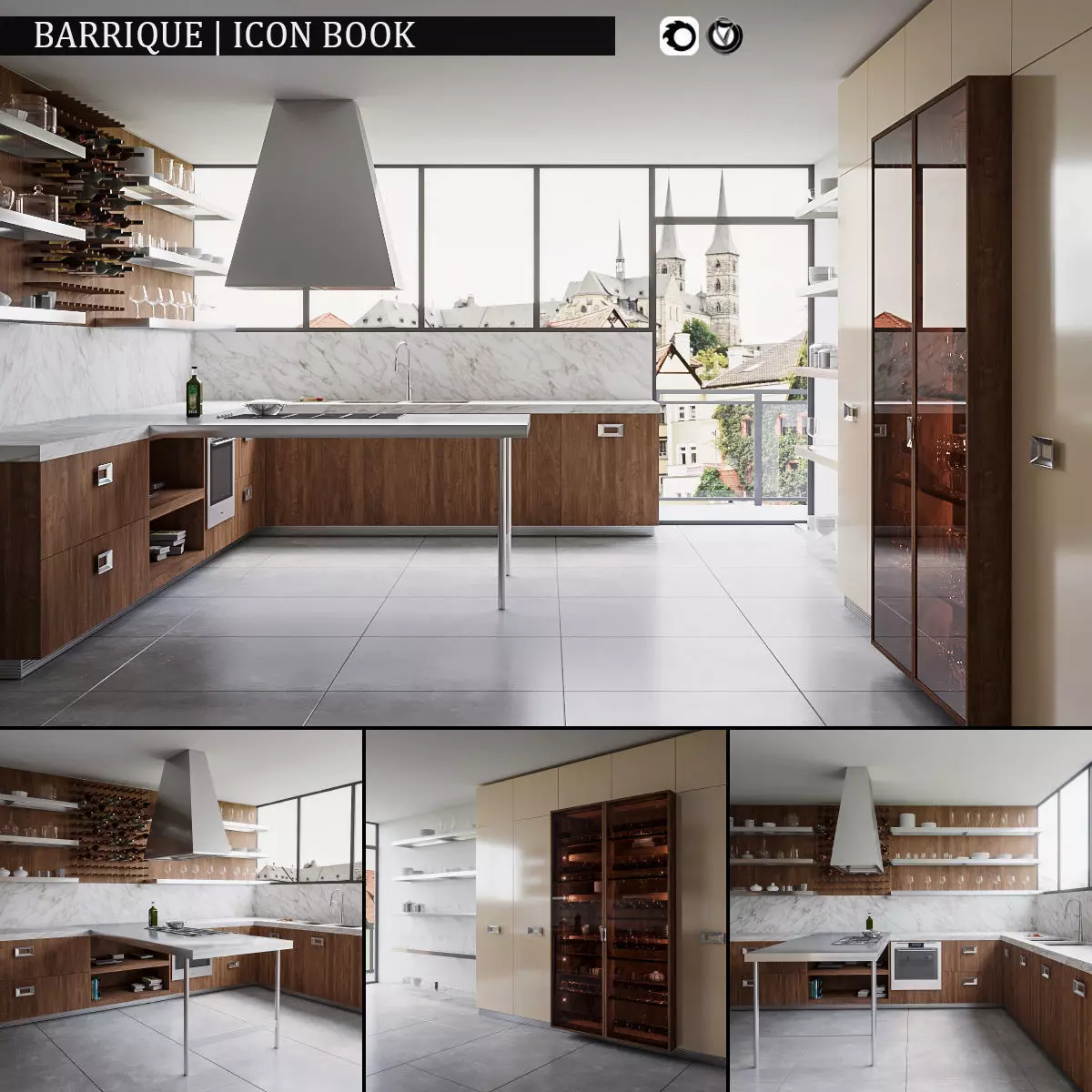 Kitchen Barrique Icon Book 3D model_0