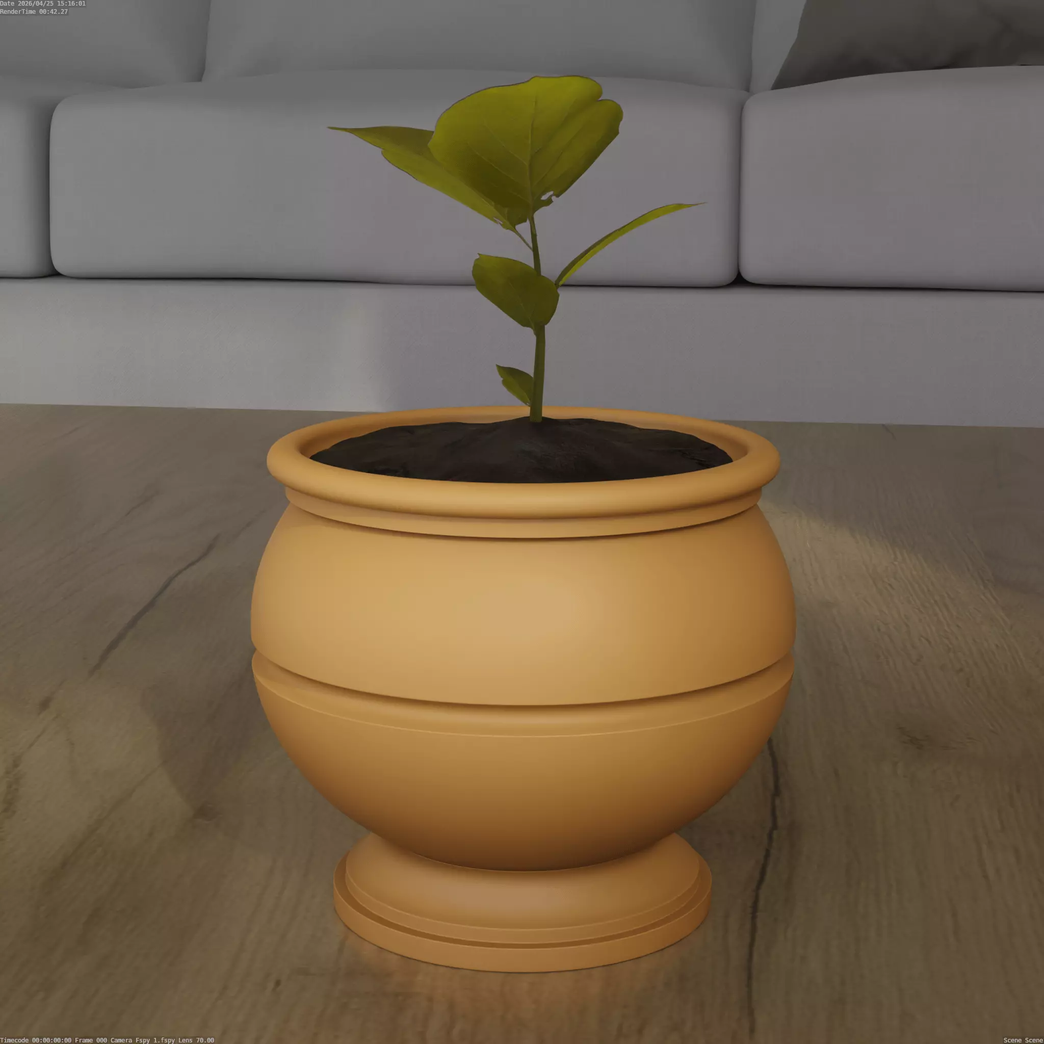 Classic Terracotta Planter 3D Model STL File 3D print model