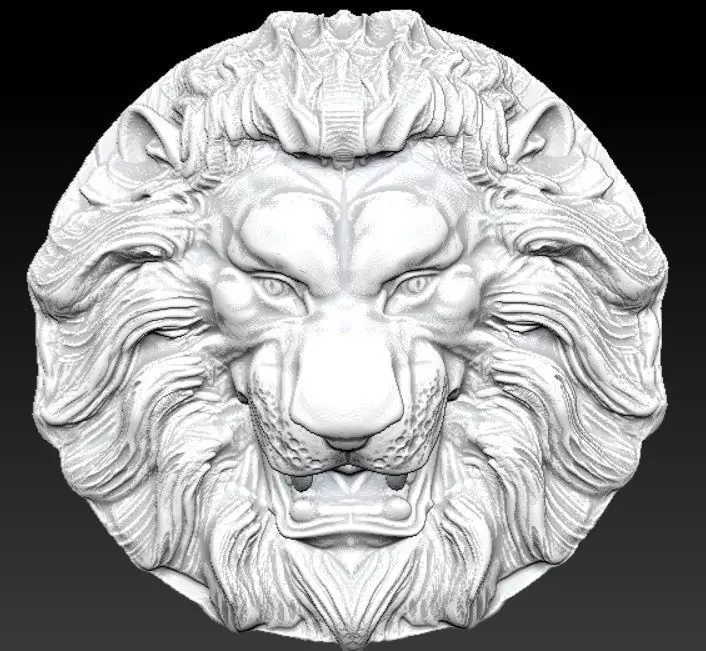 lion gerb 3D print model_0