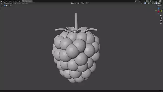 Raspberry 3D print model