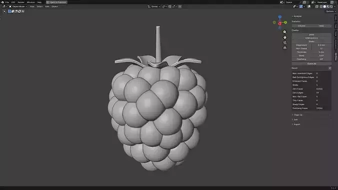 Raspberry 3D print model 6