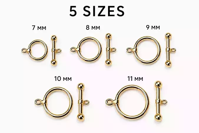 Toggle Clasp Set 5 Sizes