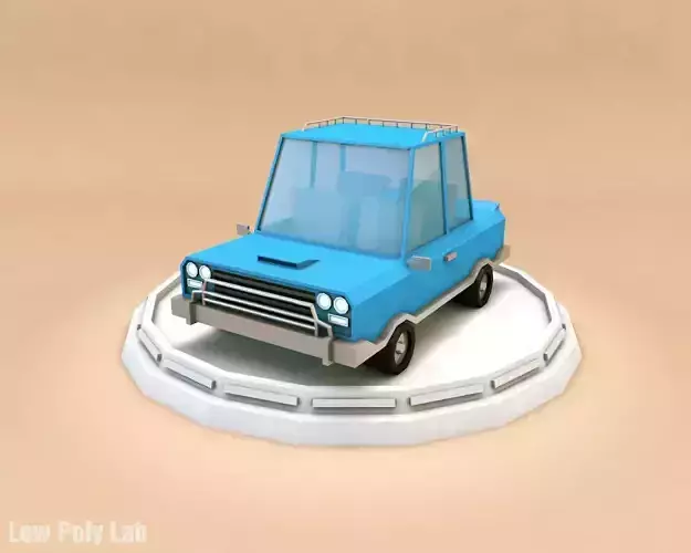 Cartoon Family City Car