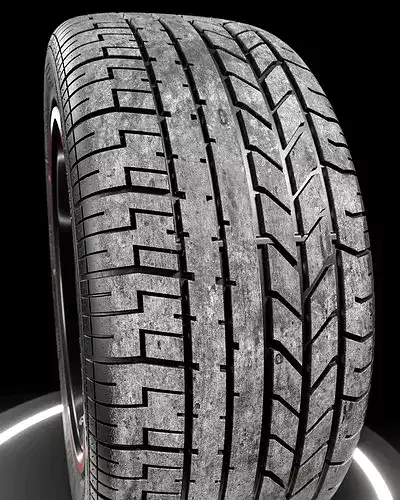 Pirelli P Zero Asimmetrico  225 50 ZR15 3D model 7