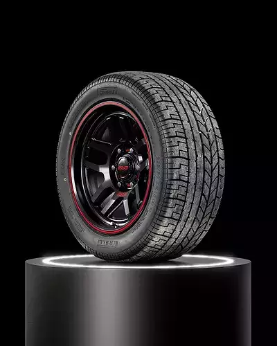 Pirelli P Zero Asimmetrico  225 50 ZR15 3D model