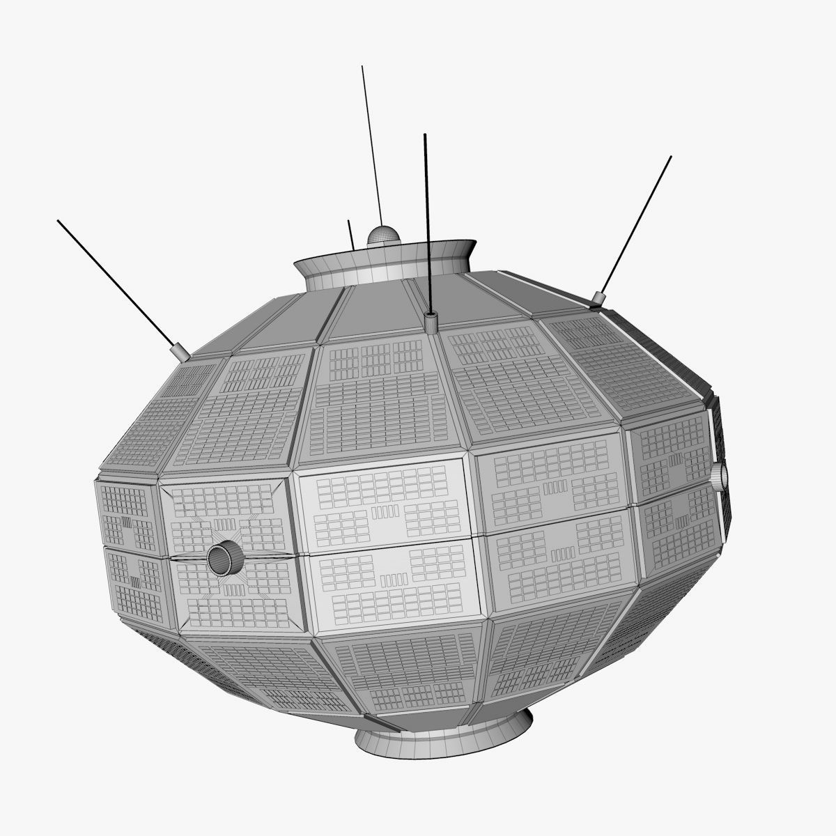 Aloutte 3D print model_5