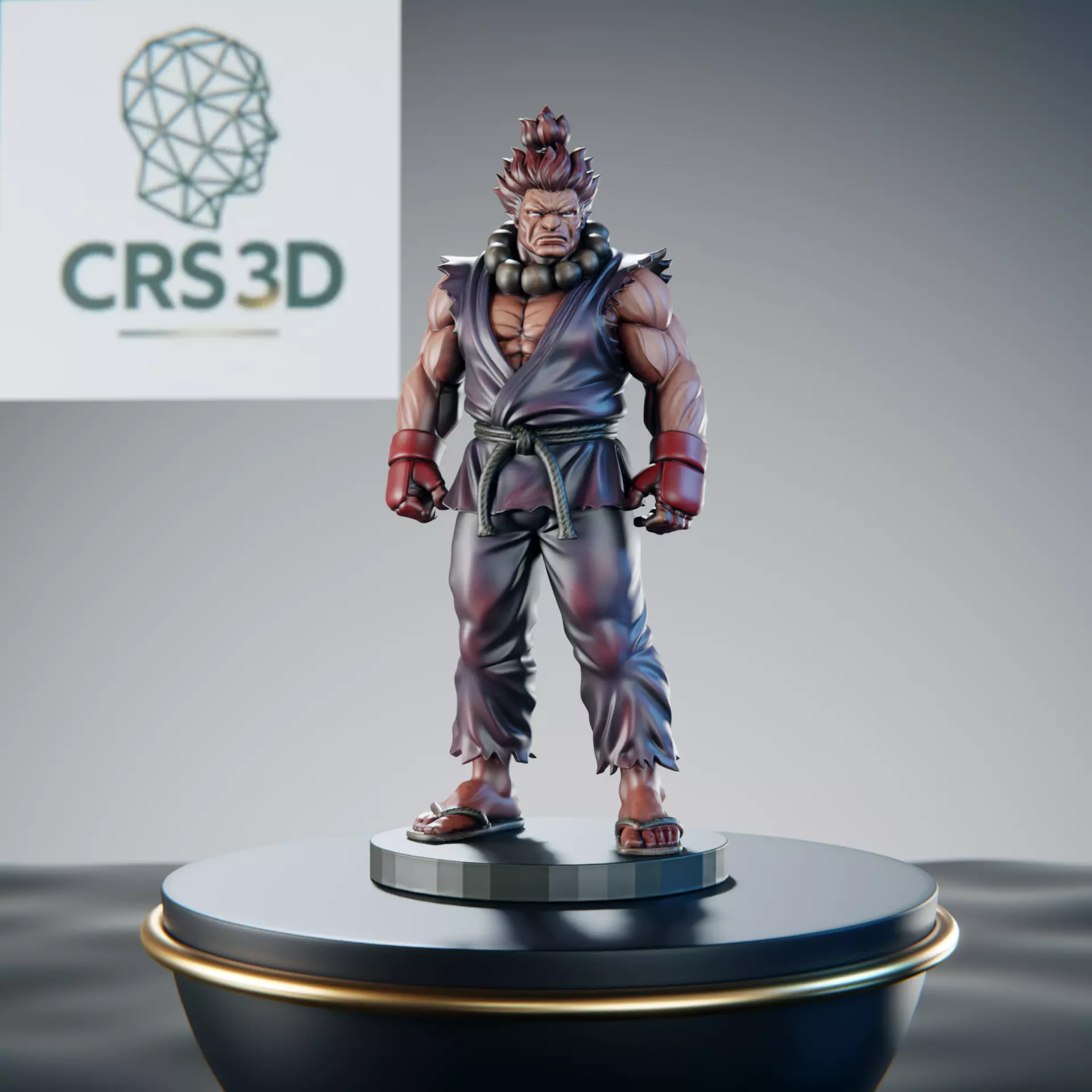 Akuma Gouki Master of Satsui no Hado Statue 3D print model