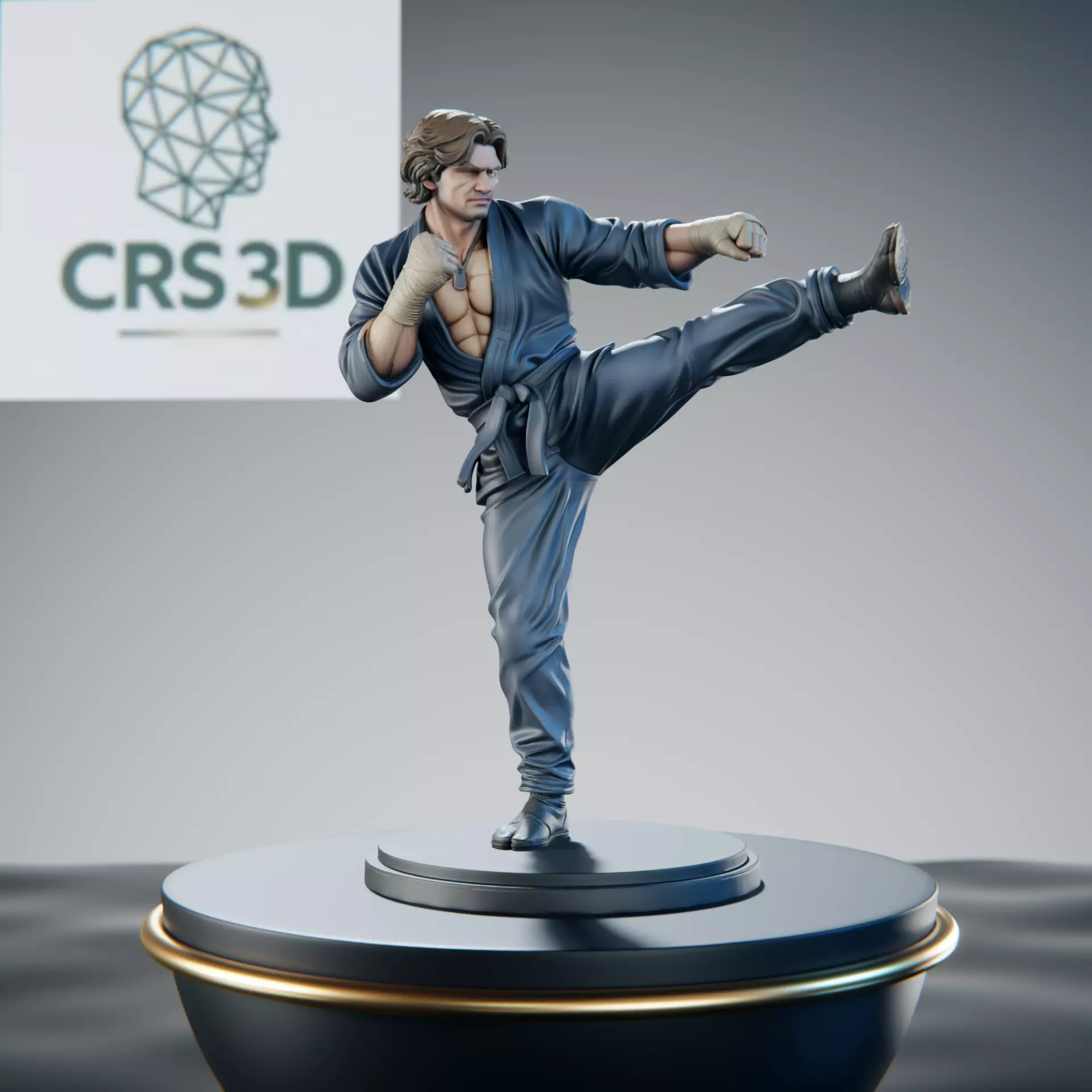 Master Karate Fighter Martial Arts 3D print model