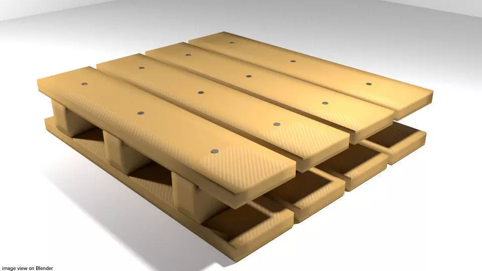 Pallet - Type 1 3D model_0