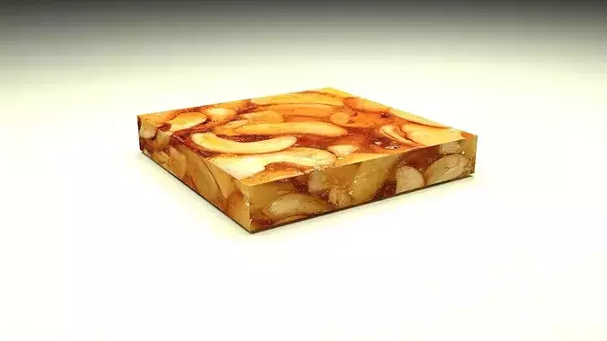 Cashew Chikki 3D model 7