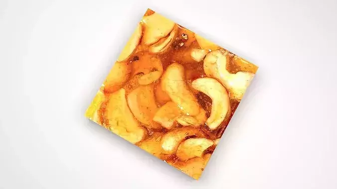 Cashew Chikki 3D model 5