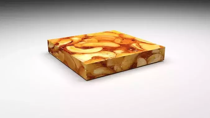 Cashew Chikki 3D model 6