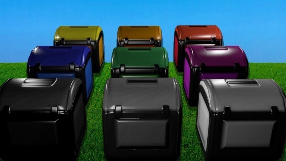 Low-Poly Resource Chest Pack Low-poly 3D model_4