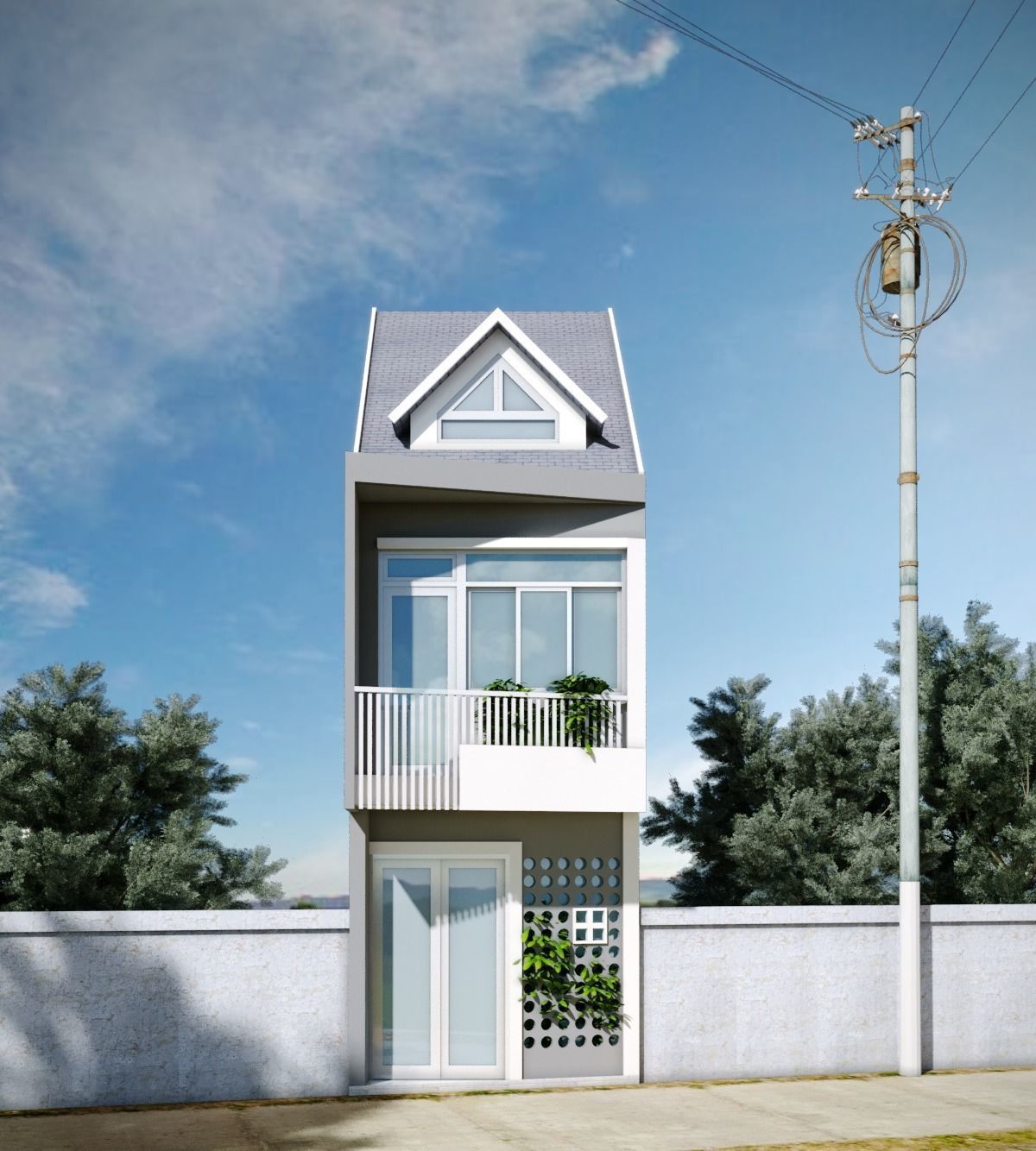 a Small House Free 3D model_0