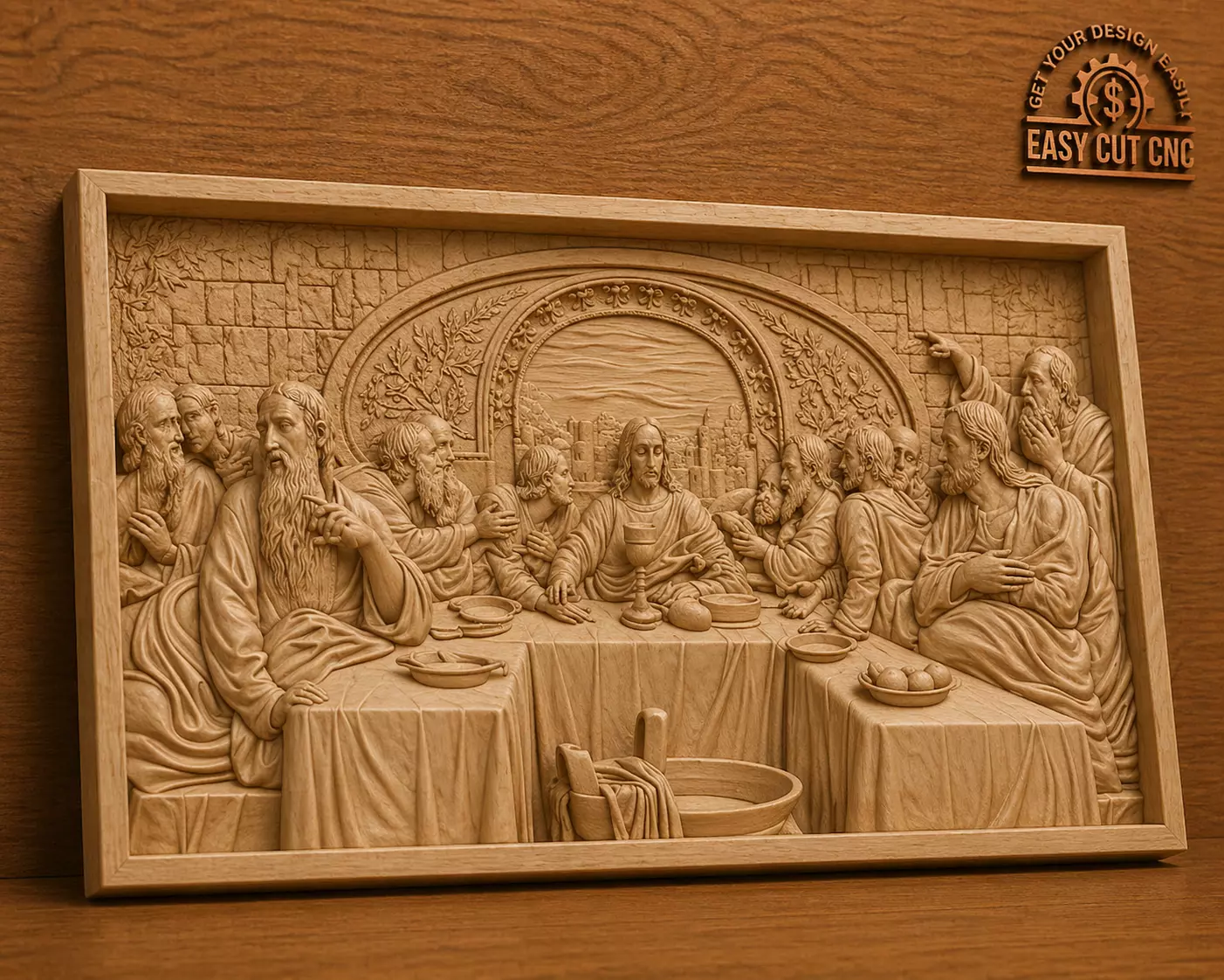 The Last Supper Detailed 3D Relief Model 3D model