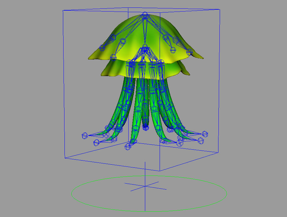 Cartoon Jellyfish 3D model_7