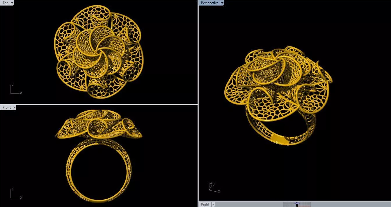 Turkish Ring 3D print model