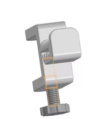 Under Desk Headphone Holder Clamp STL STEP 3D print model