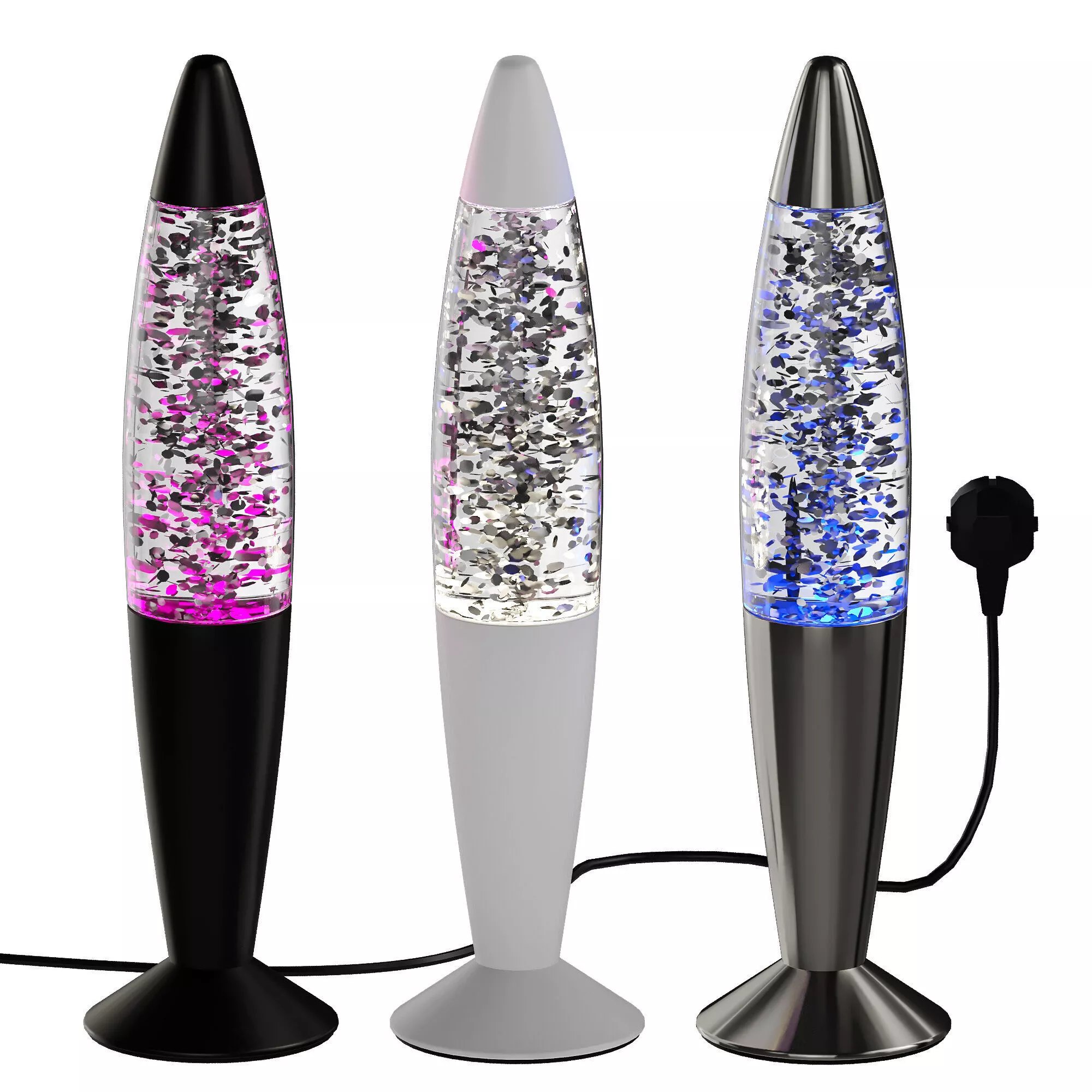 RGB Glitter Lava Table Lamp 3D model
