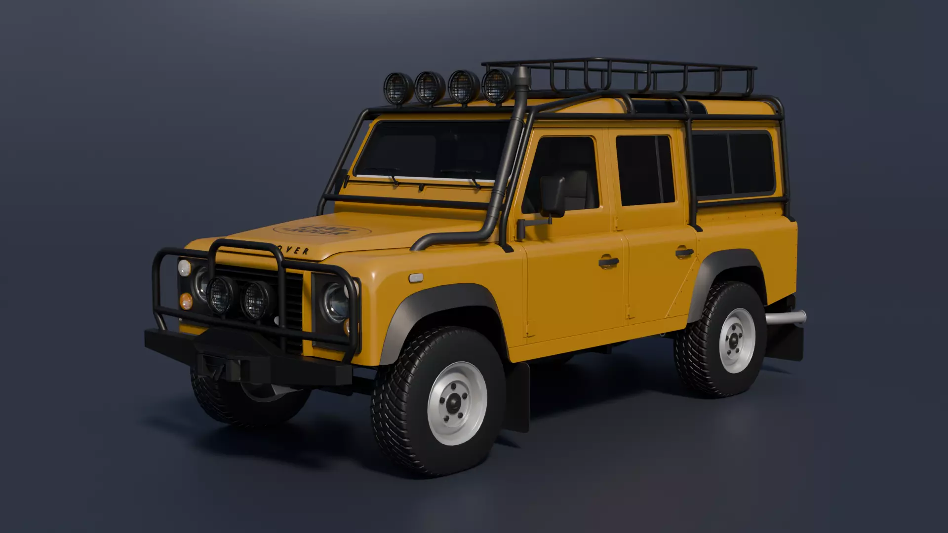Game-Ready Land Rover Defender 110 I Generation - High Detail Low-poly 3D model