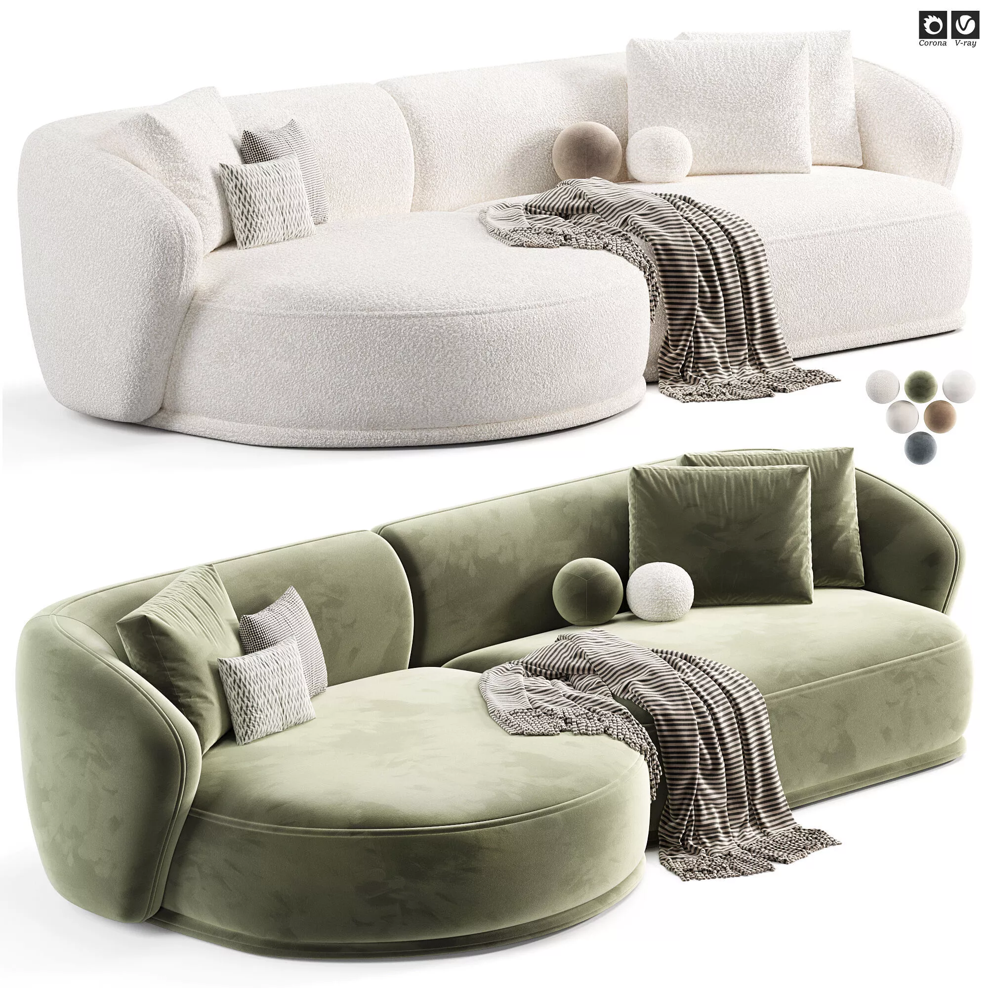 Capsule Sofa 3D model