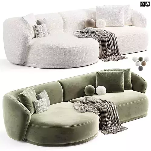 Capsule Sofa 3D model