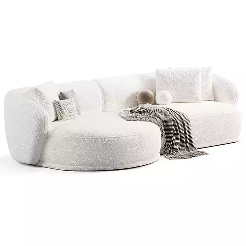 Capsule Sofa 3D model 2