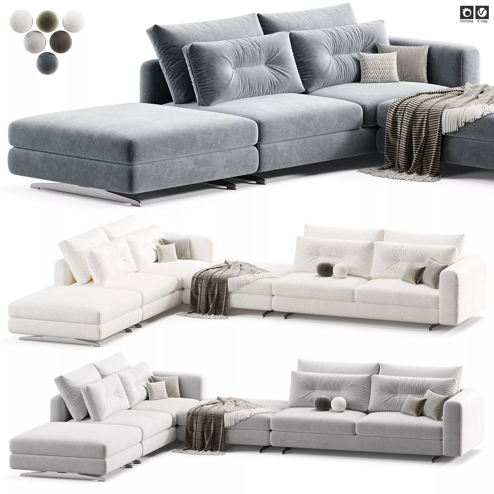 Leenus Modular Sofa 3D model