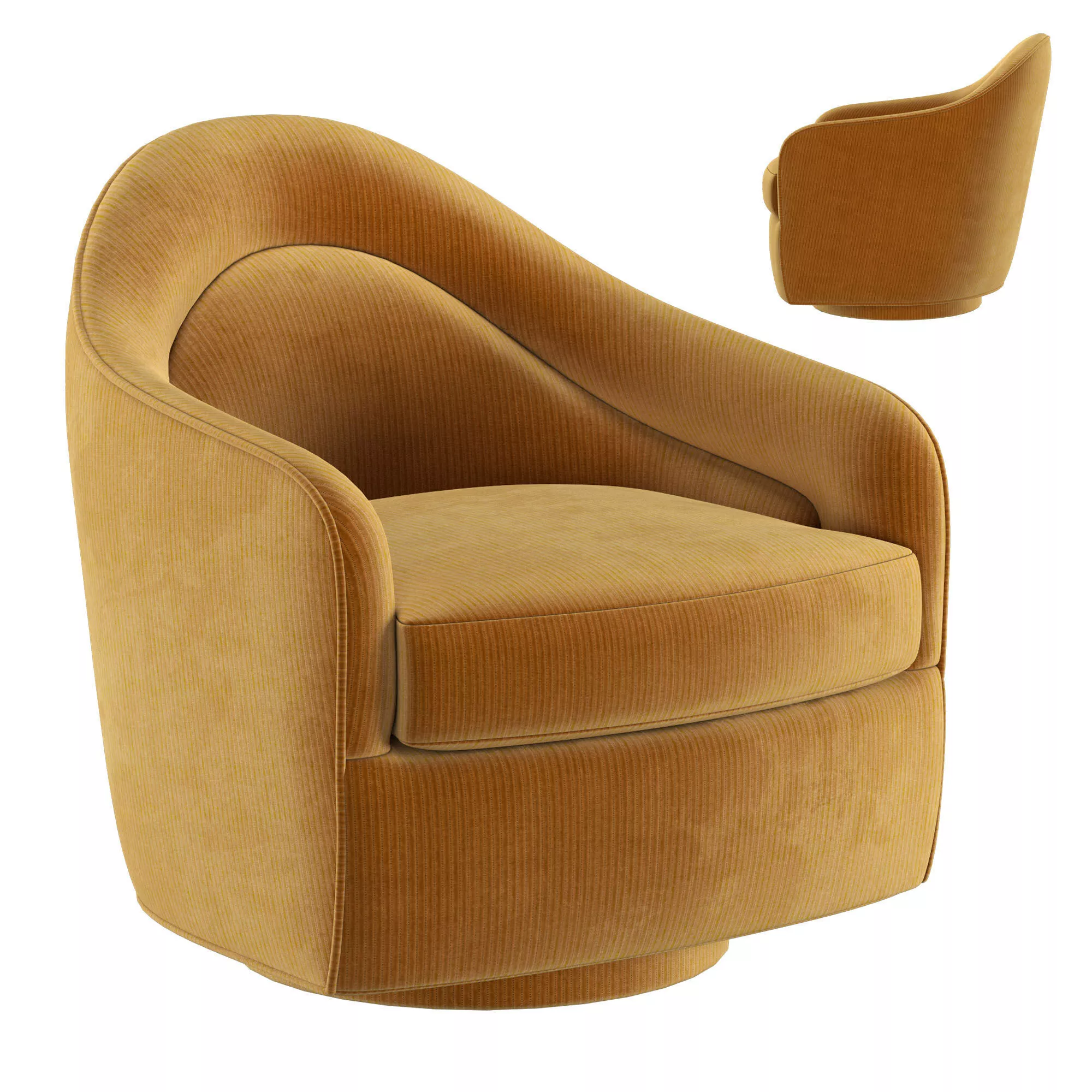 Tear Drop Swivel-Tilt Chair 3D model