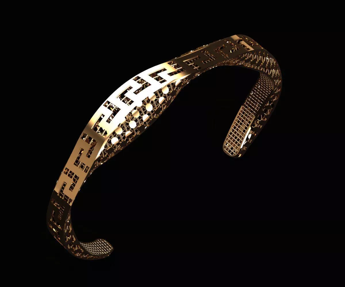 1005 Greek-Key Bracelet 10gm 3D print model