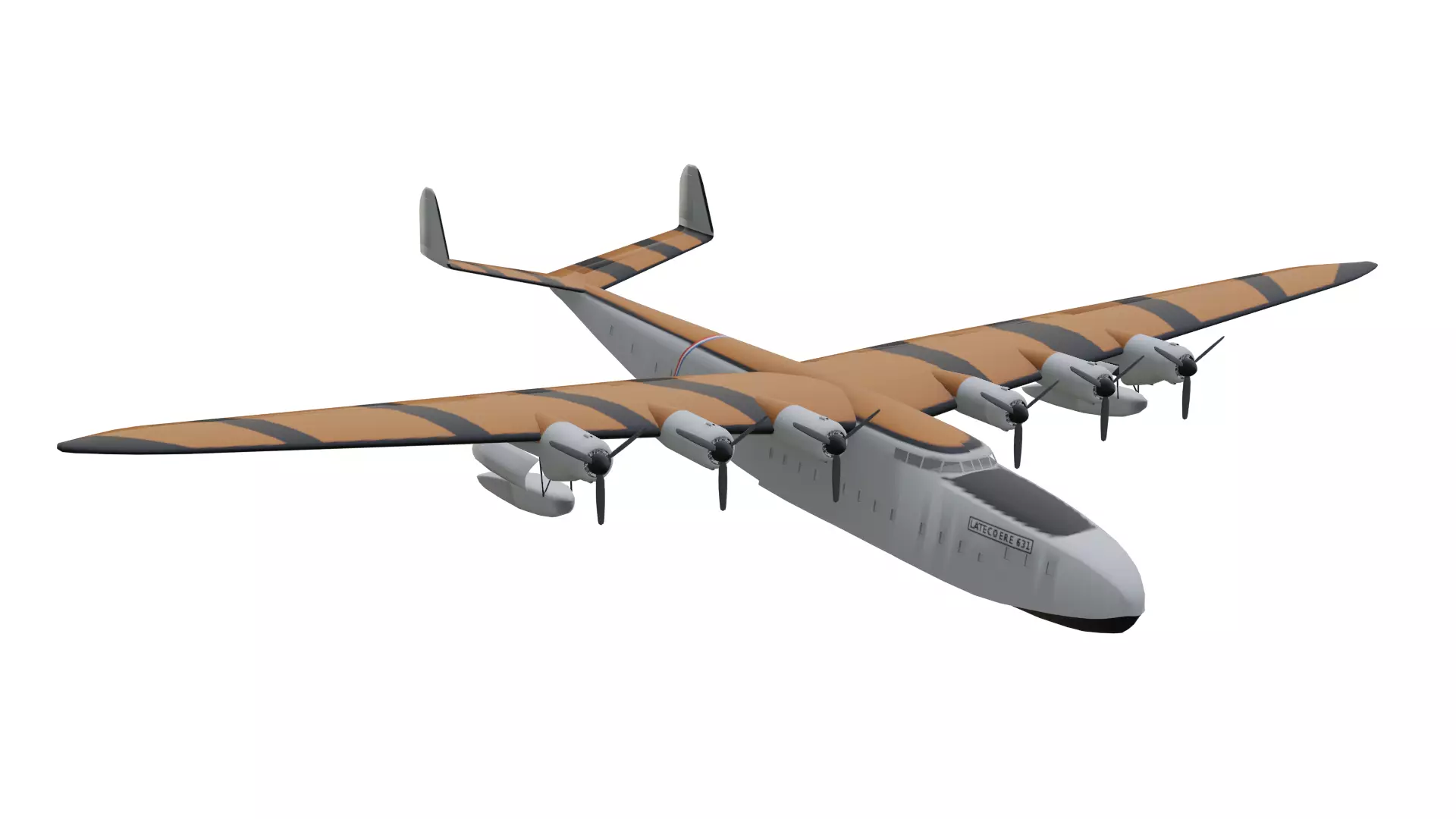 Latecoere 631 Low-poly 3D model