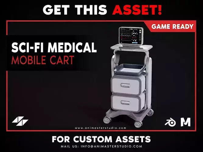 Sci-Fi Mobile Medical Cart