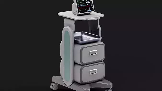 Sci-Fi Mobile Medical Cart
