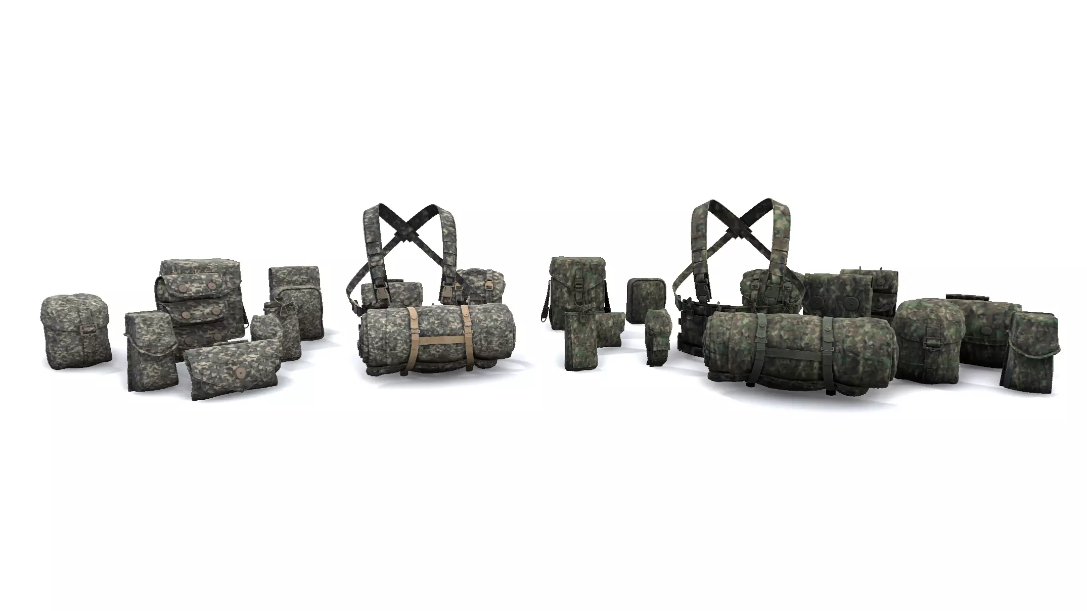 Military Pouch Pack Vol 2 3D model