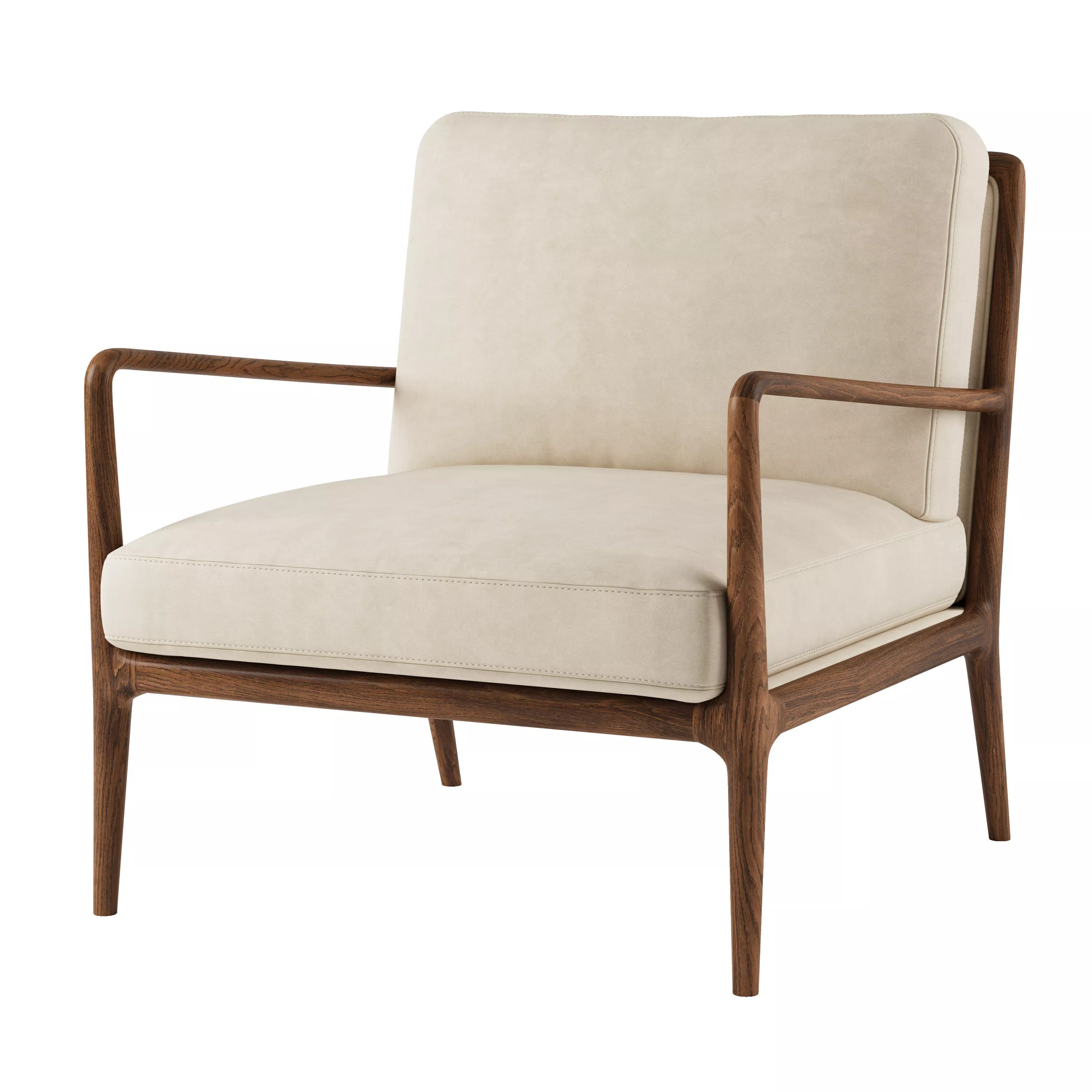 CB2 Lupo Accent Chair Low-poly 3D model