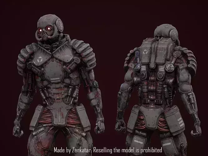 Bloody horror robot